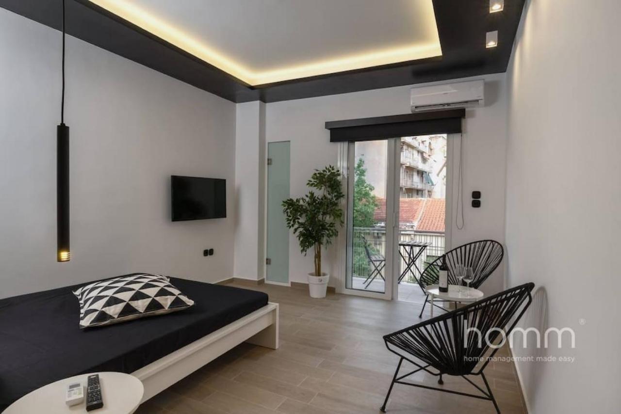 34Sqm Minimal Homm Apartment With Acropolis View Atina Dış mekan fotoğraf